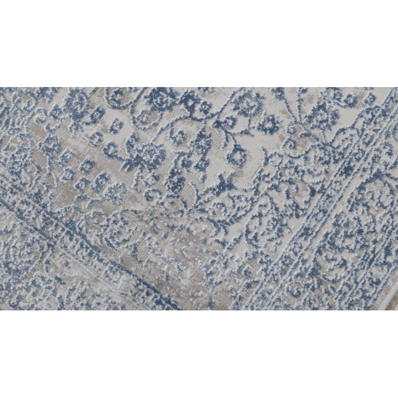 Tapis oriental gris clair Riverdale, Rectangle 3 pi 3 po x 5 pi