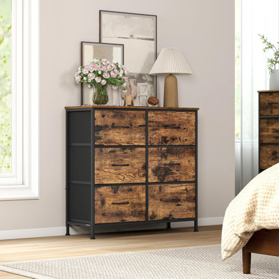 76.7 cm W Chest of 6 Drawers