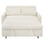 Living Room Bed With 3 Adjustable Angles And Foam, Beige Pull-out Couch Foam Filler Levels
