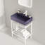 Meuble-lavabo de salle de bain avec lavabo, ensemble de lavabo console sur pied, tablettes de rangement-258042526-258042527