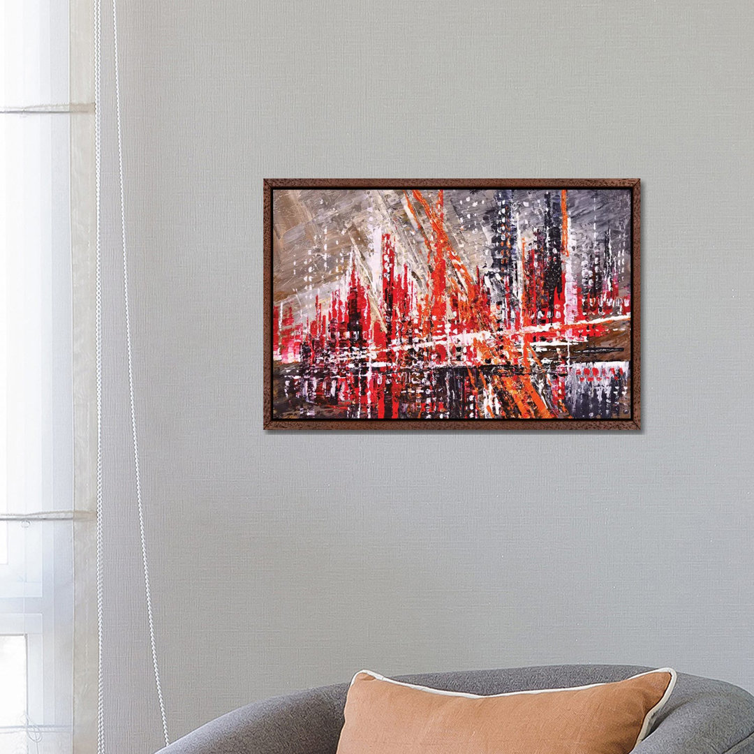 Urban Retro von Tatiana Iliina - Galerie-verpackte Leinwand Giclée auf Leinwand