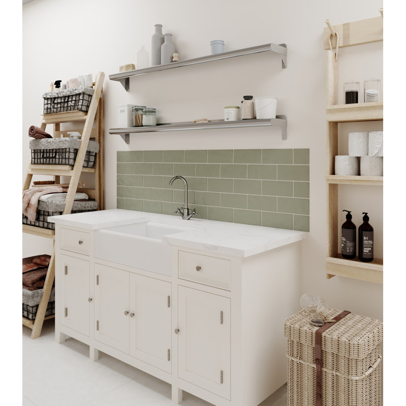 6 In. X 48 In. Stainless Steel Wall Shelf