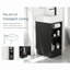 Armoire de meuble-lavabo simple 18,6 po avec tablette à deux niveaux-1870485274