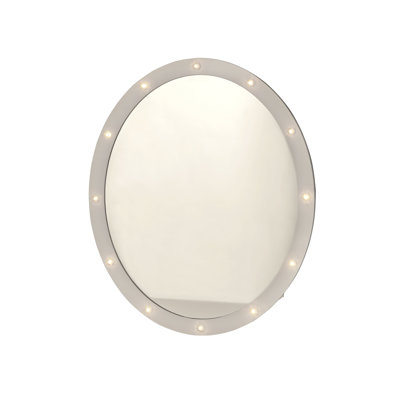 Cowart Wood Flat Wall Mirror