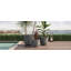 Ensemble de jardinières d'extérieur rustique craquelé MGO avec excellent drainage-124945245