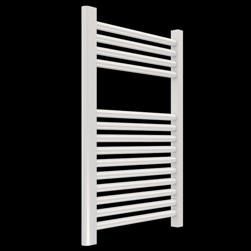 Denby Wall Mount Electric Towel Warmer, White, 27" H x 23.625" W x 5.19" D
