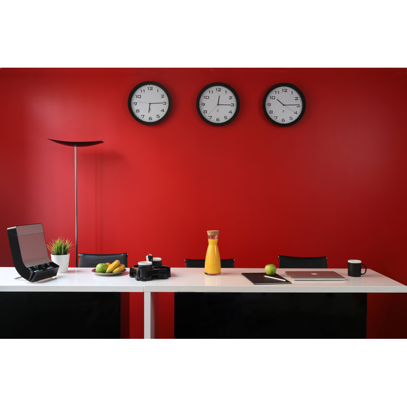 Medium Black and White Quartz Silent Wall Clock