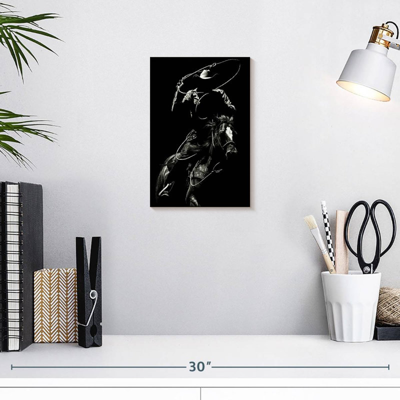 Mehar Scratchboard Rodeo VII, H 12 po x l 8 po