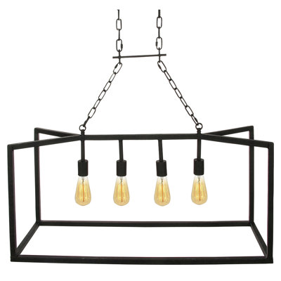 Nevada 4 - Light Kitchen Island Linear Pendant