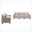 Canapés et canapés 95,5 po Nolan Ensemble de causeuse 67 "avec coussins et pieds interchangeables 67" | Beige | Lin