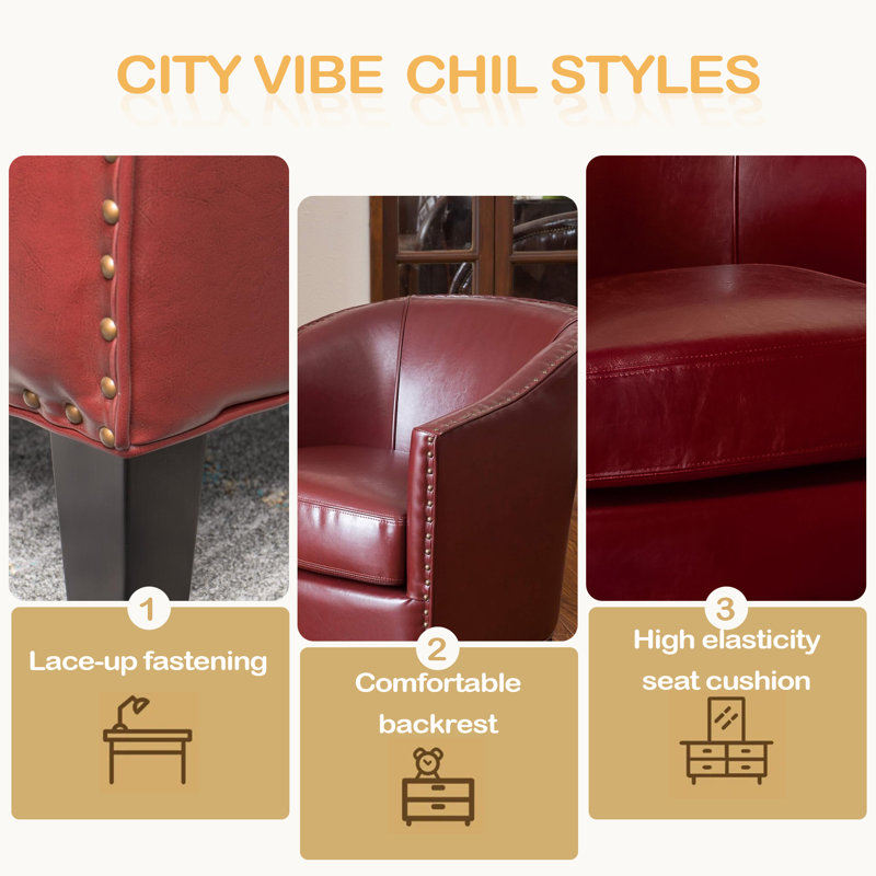 CHAISE CHARLES, Rouge