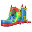Château gonflable commercial, videur gonflable avec souffleur d'air, château sauteur avec glissade, château gonflable intérieur et extérieur avec matériau 100% PVC pour enfants de 3 à 12 ans (252 x 139 x 122 po)