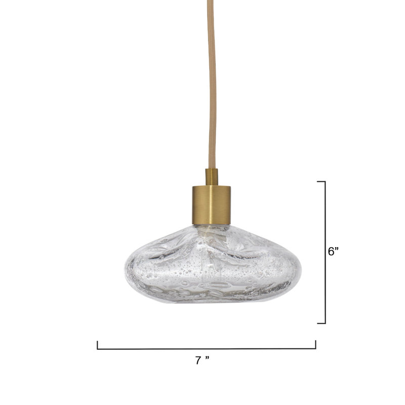 Reservoir 1-Light Blown Glass Pendant
