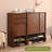 Modern Brown Solid Wood Shoe Storage