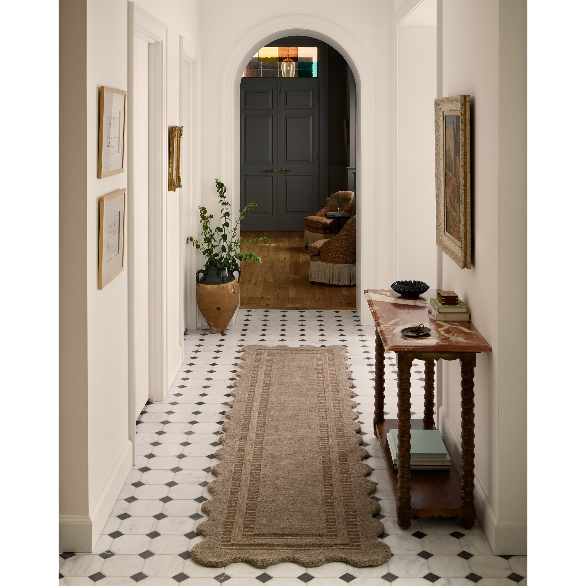 Scottie Area Rug, Mocha/Clay, Runner 2'6" x 7'6"