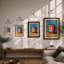 Bitten Apple Modern - Framed Print-251737477-251737484