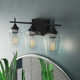 Breena 3 Light Transparent Dimmable Vanity Light