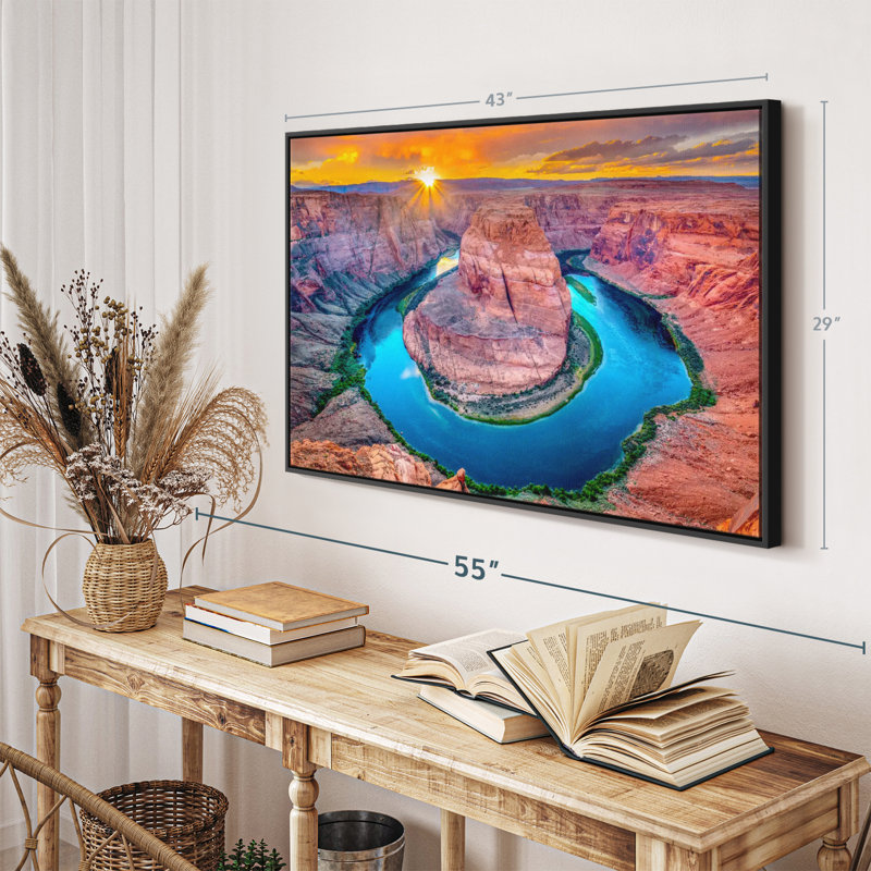 Nature «Magic Horseshoe Bend Wall Art», H 29 po x l 43 po