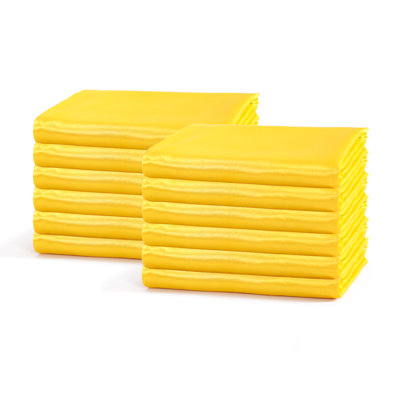 Taie d'oreiller en microfibre / polyester de couleur unie 