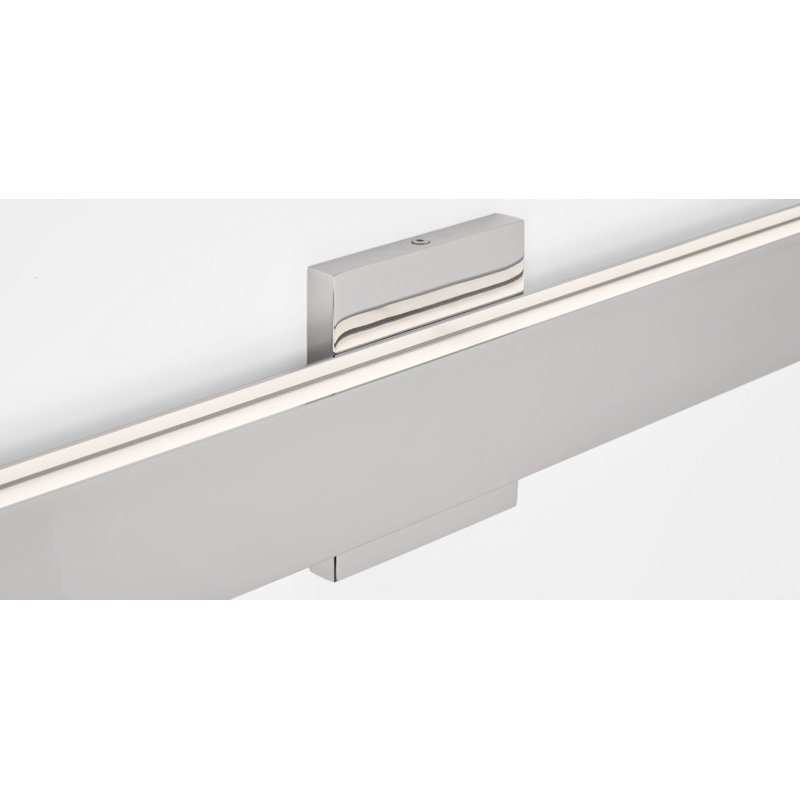 Bau 1 - Light LED Bath Bar, Polished Nickel