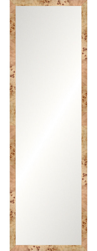 Miroir pleine longueur blond, Rectangle 62.5" x 18.5", Non-Beveled