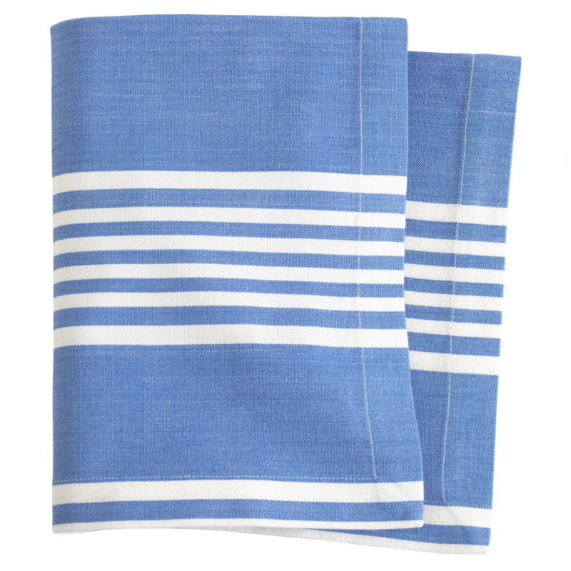 Ensemble de 4 serviettes de table Bistro, Bleu français