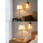Lampe de table rechargeable sans fil avec abat-jour en tissu - pile 5200Mah, commande tactile à intensité variable, lumière sans fil portable pour la chambre à coucher, le salon, le bureau, le patio et l'extérieur