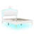 Johnathon Vegan Leather Platform Bed-424957650-424957651