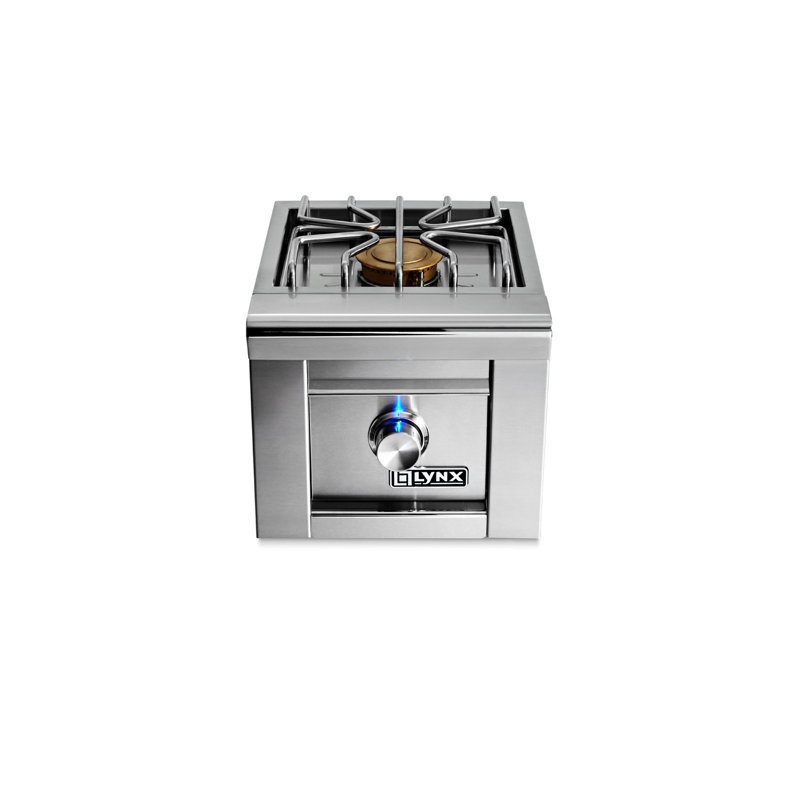 13'' Stainless Steel Drop-In Side Burner, Liquid Propane