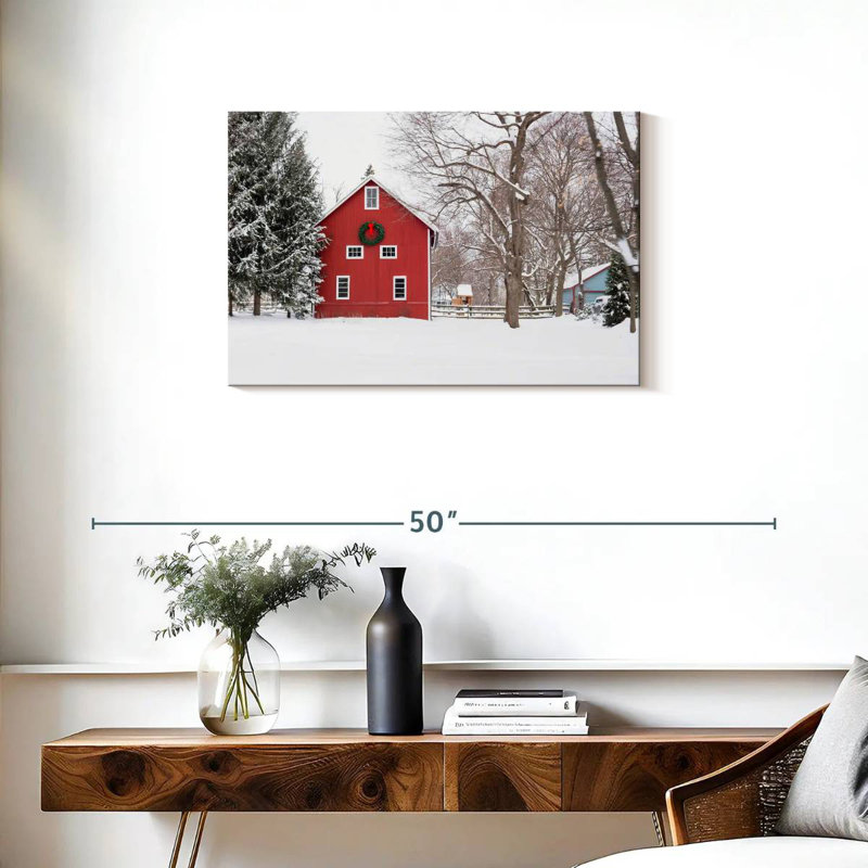 Lilie Red Christmas Barn