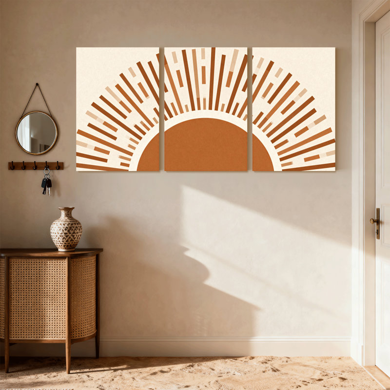 Ensemble de 3 impressions d'art sur toile, H 36 po x l 72 po