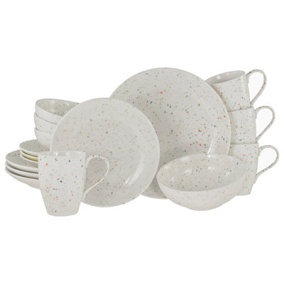 Confetti Piece Stoneware Dinnerware Set - Service for 4