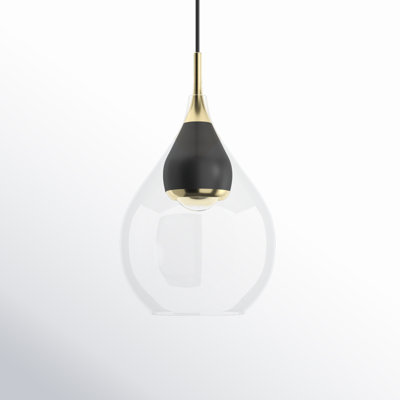 Demetra Single Light Glass Dimmable LED Pendant