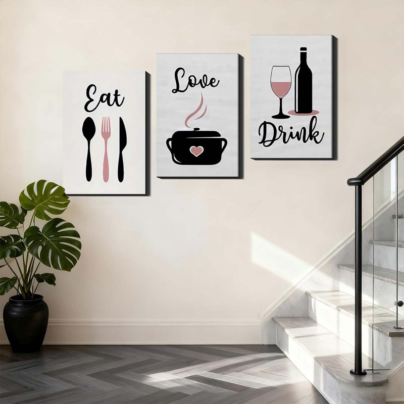 3 Piece Wrapped Canvas Wall Art