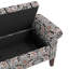 Banc de rangement à accoudoirs roulés Wallen Traditional