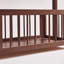 Portemanteau autoportant en bois massif avec roulettes et panier de rangement 19,68 po x 15,75 po x 70,87 po