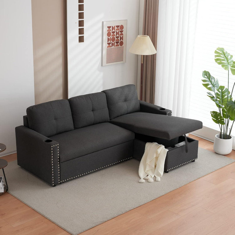 Beckner 3 Seater Sofa, Dark Grey