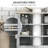 Bathroom Vanity Cabinet, Under Sink Storage, Adjustable Shelf, Gray Color Chest, Cabinet With Shelf