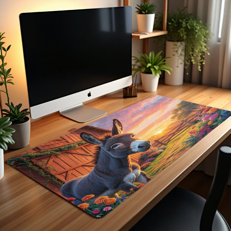 Polyester Desk Pad, 31.5x15.5