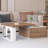 Cream-style simple solid wood coffee table