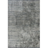 Abstract Flatweave Cotton Gray Area Rug