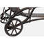 Chaise longue en aluminium coulé brun