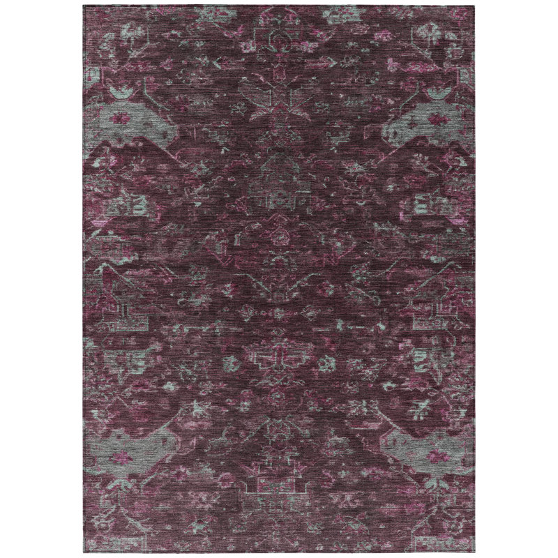 Machine Washable Indoor/Outdoor Chantille ACN2322 Global Rug, Rectangle 8' x 10'
