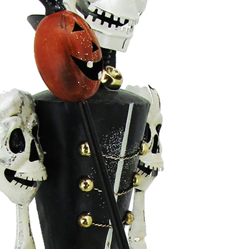 Metal Halloween Skeleton Soldiers (Set Of 2), 63.5" H x 14.25" W x 13.25" D