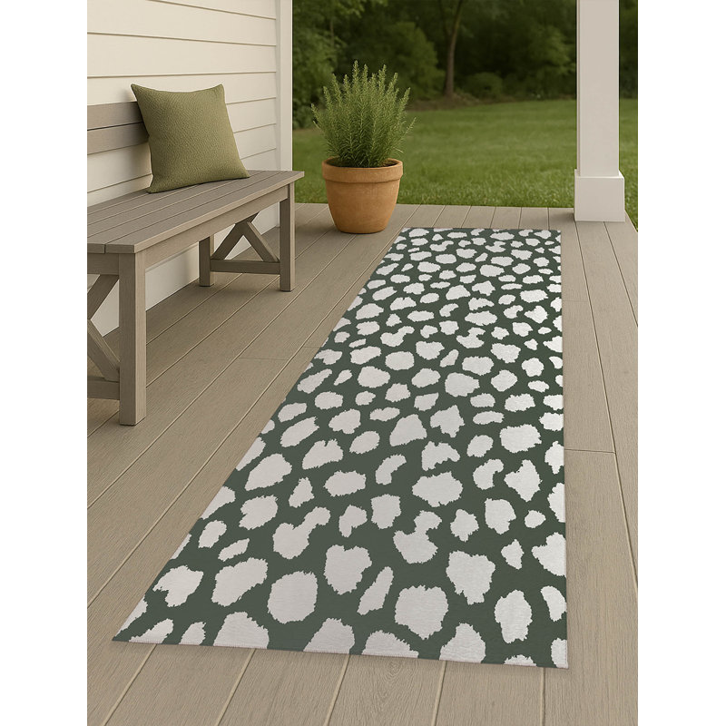 Tapis d'extérieur antidérapant Animal Spot, Tapis de couloir 2 pi 6 po x 8 pi