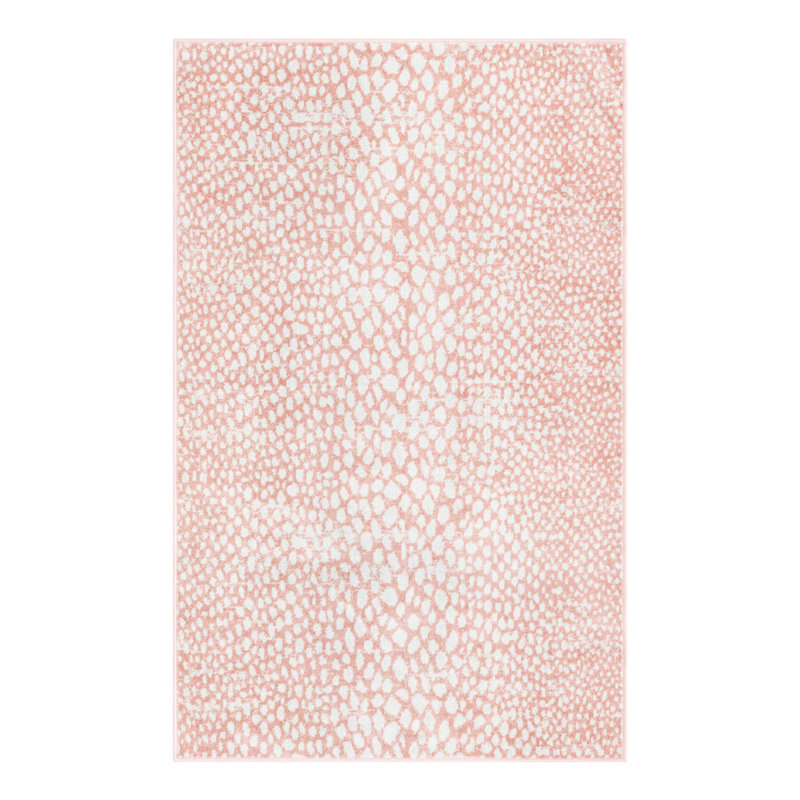 Tapis rose à motif animalier Langley Street®, Rectangle 4 pi 1 po x 6 pi 1 po
