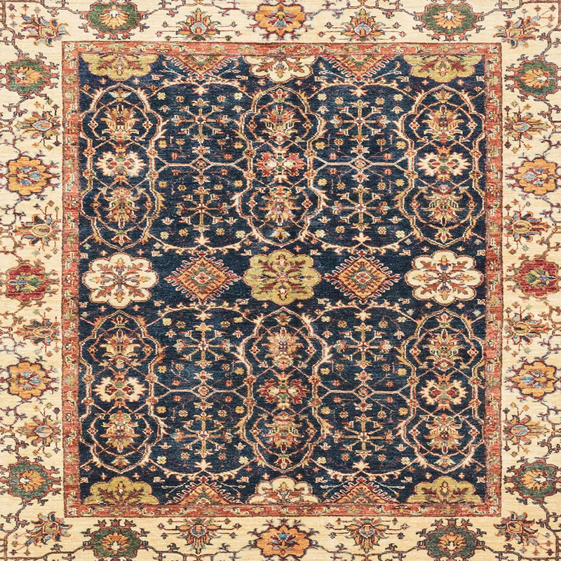 Oriental Indoor Rug, Square 4'