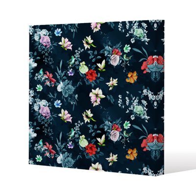 Roses & Other Bright Flowers 1 Piece Wrapped Canvas Painting