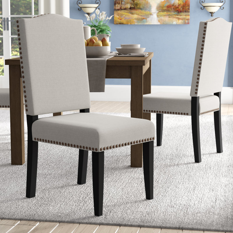 Chaise d'appoint rembourrée Montecito, Tissu - Beige