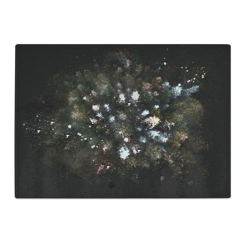 Tempered Glass Forest Arrangement Chopping Board, 28.5 cm x 39 cm